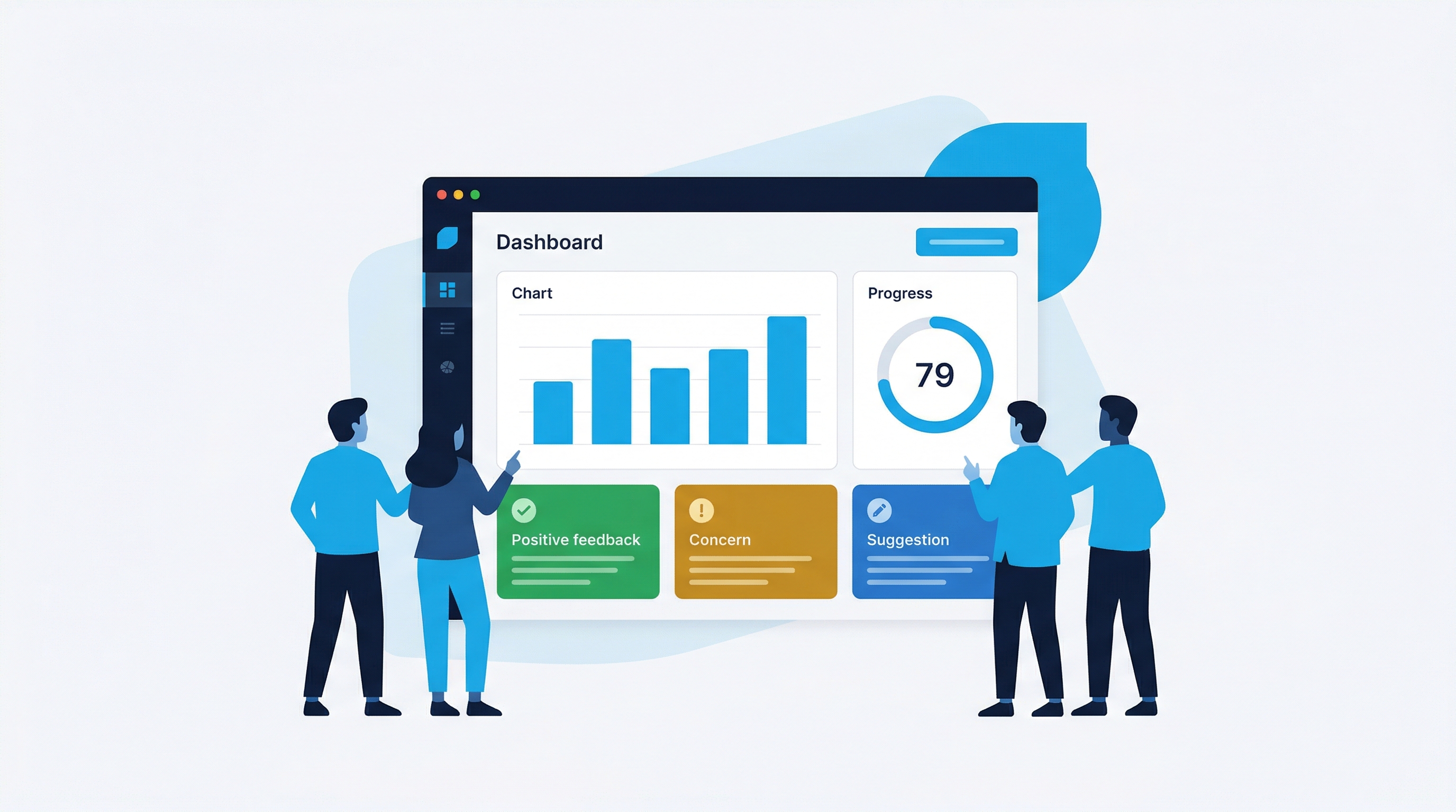 Product team reviewing AI consumer research dashboard with purchase intent scores
